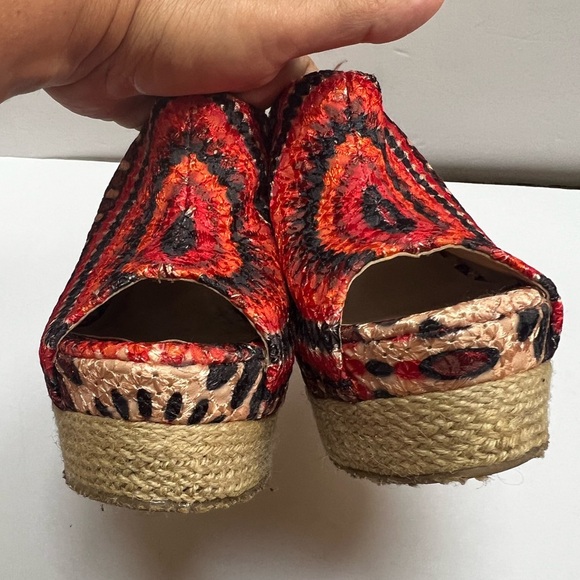 Chinese Laundry Colorful Platform Wedges Slide - Picture 3 of 9